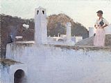 View Canvas Paintings - View of Capri